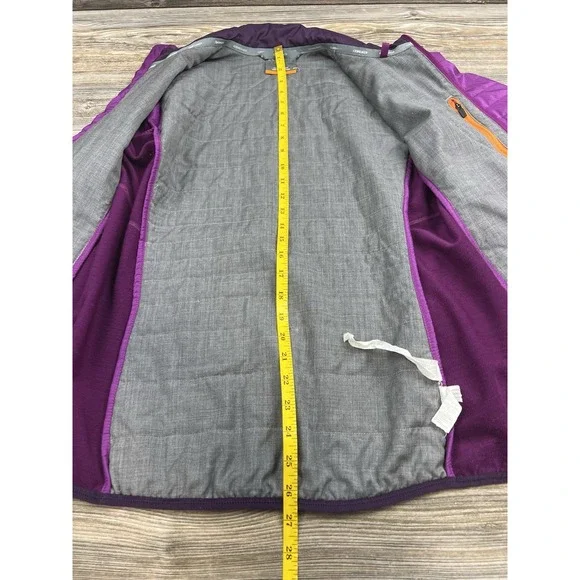 Icebreaker Puffer Jacket Womens M Purple Merino Wool Helix MerinoLoft Insulated - Picture 14 of 16